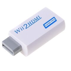 Wii-HDMI-sovitin, 1080p Full HD Nintendo White hinta ja tiedot | Pelikonsolitarvikkeet | hobbyhall.fi