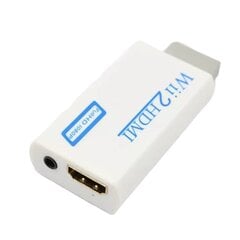 Wii-HDMI-sovitin, 1080p Full HD Nintendo White hinta ja tiedot | Pelikonsolitarvikkeet | hobbyhall.fi