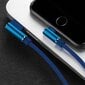 Nohon iPhone Lightning -latauskaapeli 90 ° - 3 metriä - punottu nailoninen laturin datakaapeli Android sininen hinta ja tiedot | Kaapelit ja adapterit | hobbyhall.fi