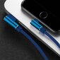 Nohon iPhone Lightning -latauskaapeli 90 ° - 1 metri - punottu nailoninen laturin datakaapeli Android sininen hinta ja tiedot | Kaapelit ja adapterit | hobbyhall.fi