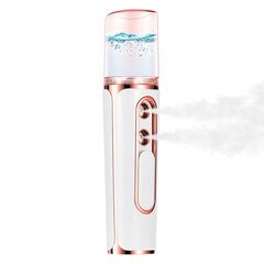 Nano Facial Mist, Dual Hole Portable Cool Mist Kosteuttava kasvojen ripsien sumu, Kasvosumute ihonhoitoon, Meikki, Ripsien pidennys [valkoinen] hinta ja tiedot | Kauneudenhoitotarvikkeet | hobbyhall.fi