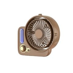 Pöytäkoneen suihkekostutin Mini Fan Kotitalouksien kannettava tuuletin, ruskea hinta ja tiedot | Tuulettimet | hobbyhall.fi