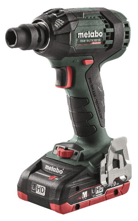 Metabo iskevä akkumutterinväännin SSW 18 LTX 300 BL, 2x4,0 Ah LiHD hinta ja tiedot | Akkuporakoneet ja ruuvinvääntimet | hobbyhall.fi