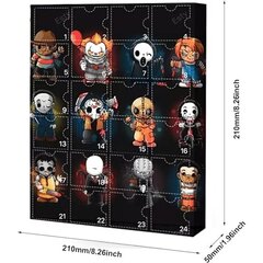 Halloweenin adventtikalenteri 2024, Halloween painajainen ennen joulua adventtikalenteri yllätysleluineen, Halloween joulun lähtölaskentakalenteri, hinta ja tiedot | Urheilukassit ja reput | hobbyhall.fi