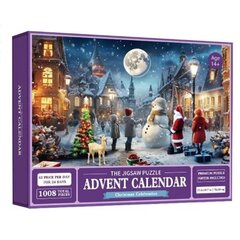 Joulupuzzle Adventtikalenteri 2024, 24 päivän joulukalenteri lapsille ja aikuisille, 1008 palanen palapelisukkatäyte (FMY) Lumiukko Lumiukko hinta ja tiedot | Urheilukassit ja reput | hobbyhall.fi