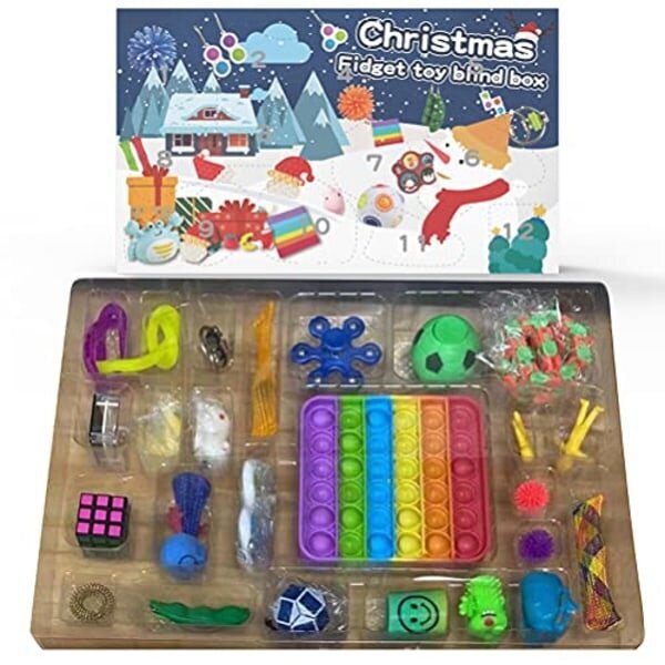 Adventtikalenteri 2023, 25 Fidget-lelusarja, Sensory Fidget Toys Pack, Joulukalenteri HZR 1 hinta ja tiedot | Urheilukassit ja reput | hobbyhall.fi