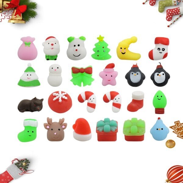 24Ps Christmas Squeeze Toys Joulukalenteri hinta ja tiedot | Urheilukassit ja reput | hobbyhall.fi