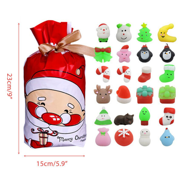 24Ps Christmas Squeeze Toys Joulukalenteri hinta ja tiedot | Urheilukassit ja reput | hobbyhall.fi