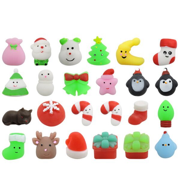 24Ps Christmas Squeeze Toys Joulukalenteri hinta ja tiedot | Urheilukassit ja reput | hobbyhall.fi