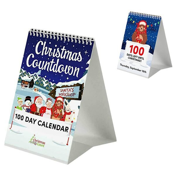 Joulukalenteri 100 päivää 2022 Joululaskenta Adventtikalenteri Pöytäkalenterin koristelu hinta ja tiedot | Urheilukassit ja reput | hobbyhall.fi