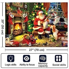 Puzzle-Advent-kalenterilaatikko Joulun lähtölaskentakalenteri Puzzle-Q1096 hinta ja tiedot | Urheilukassit ja reput | hobbyhall.fi