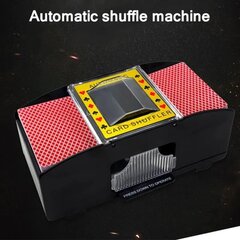 Shuffler 4 Card Shuffler Elektroninen Shuffler rommi- ja pokeripeliin. Korttilajittelija, musta hinta ja tiedot | Korttipelit, pokeri | hobbyhall.fi