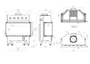 ALBERO 14,0 kW - etulasi on 803 x 425, voidaan avata sivulle hinta ja tiedot | Takat | hobbyhall.fi