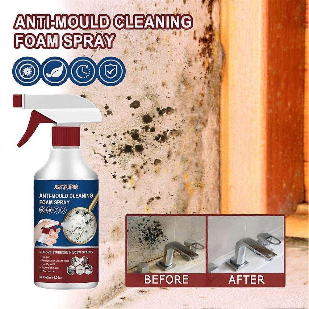 Anti-Mould Cleaning Foam Spray Tehokas Homeenpoistoaine Homeenpoistoaine 60Ml hinta ja tiedot | Höyrypesurit ja höyrymopit | hobbyhall.fi