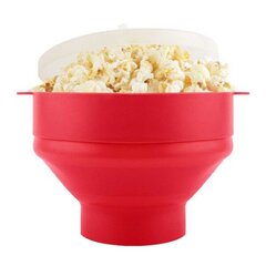 Popcorn kulho Silikoni Mikrokulho Popcornille - Kokoontaittuva punainen punainen hinta ja tiedot | Keittiövälineet | hobbyhall.fi