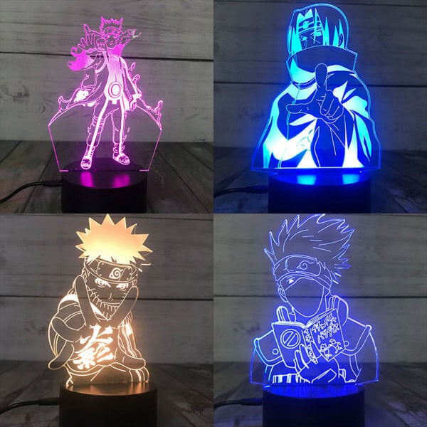 3D-yövalot Naruto Team Uzumaki Naruto LED-yövalo hinta ja tiedot | Tuuletinvalaisimet | hobbyhall.fi