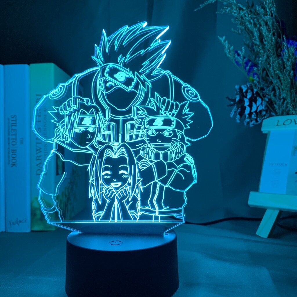 3D-yövalot Naruto Team Uzumaki Naruto LED-yövalo hinta ja tiedot | Tuuletinvalaisimet | hobbyhall.fi