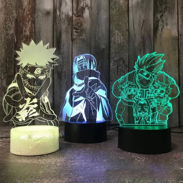 3D-yövalot Naruto Team Uzumaki Naruto LED-yövalo hinta ja tiedot | Tuuletinvalaisimet | hobbyhall.fi