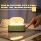 Toast LED-yövalo, söpö yövalo USB-ladattava (vihreä) hinta ja tiedot | Tuuletinvalaisimet | hobbyhall.fi