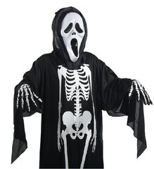 Spooky Skull Poncho -asu Halloween-naamiaisasu, lapsille hinta ja tiedot | Naamiaisasut | hobbyhall.fi