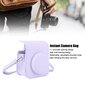 Mini Instant Camera Suojalaukku PU-kamerakotelo säädettävällä olkahihnalla Fujifilm Instax Mini 12 -kameralle, violetti hinta ja tiedot | Kameralaukut | hobbyhall.fi