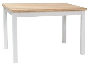 Pöytä Adam DB, 60x100 cm, tammi/valkoinen hinta ja tiedot | Ruokapöydät | hobbyhall.fi