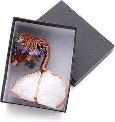 Tree of Life Quartz Energy Base Stone Feng Shui -koristelupuu hinta ja tiedot | Verhoilukivet | hobbyhall.fi