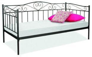 Burma sänky, 90x200 cm, musta hinta ja tiedot | Signal Meble Makuuhuone | hobbyhall.fi