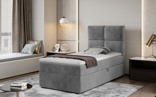 Sänky NORE Rivia 10, 90x200 cm, harmaa. hinta ja tiedot | Sängyt | hobbyhall.fi