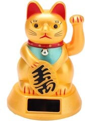 Solar Gold Tervetuloa Cat Fortune Fortune Lucky Cat Heiluttavat tassut Feng Shui Cat Kotikauppa Auton koristelu hinta ja tiedot | Joulukoristeet | hobbyhall.fi