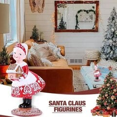 Joulusisustus sisätiloissa, hartsipiparkakku Mrs. Claus, kaunis huonekoristelu, 6,5*8*16cm, punainen hinta ja tiedot | Joulukoristeet | hobbyhall.fi