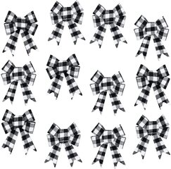 Koristeruuset, 5 x 7 tuumaa (White Buffalo Plaid) hinta ja tiedot | Joulukoristeet | hobbyhall.fi