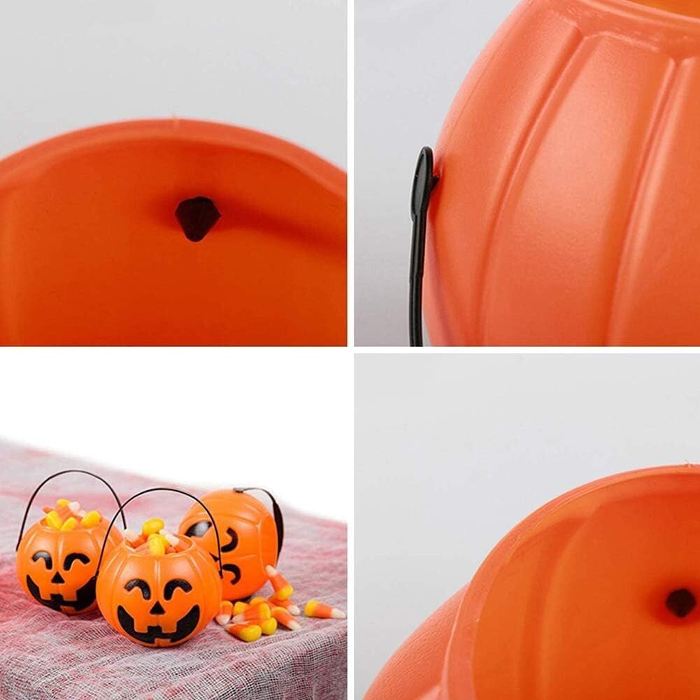 Pumpkin Bucket, 4 kpl Halloween-muovinen kurpitsakaramellisäiliö, Halloween Pumpkin Basket hinta ja tiedot | Jalkineiden ja vaatteiden hoitotuotteet | hobbyhall.fi