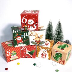 24 Pack Christmas Countdown -lahjarasia 2024 - 24 päivän lähtölaskentakalenteri aikuisille ja lapsille - Luo ja täytä oma hinta ja tiedot | Joulukoristeet | hobbyhall.fi