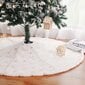 Joulukultainen 120cm Snow Sequin Tree -hame hinta ja tiedot | Joulukoristeet | hobbyhall.fi