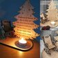 Joulumuistokynttilä Koristeellinen puinen kynttilänjalka rakkaiden muistamiseen henkilökohtaisella tuolilla, Merry Christmas Paradise Memorial Tea Light -kynttilänjalka hinta ja tiedot | Joulukoristeet | hobbyhall.fi