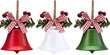 kpl Christmas Jingle Bells -koristeita punaisena valkoisen vihreänä hinta ja tiedot | Joulukoristeet | hobbyhall.fi