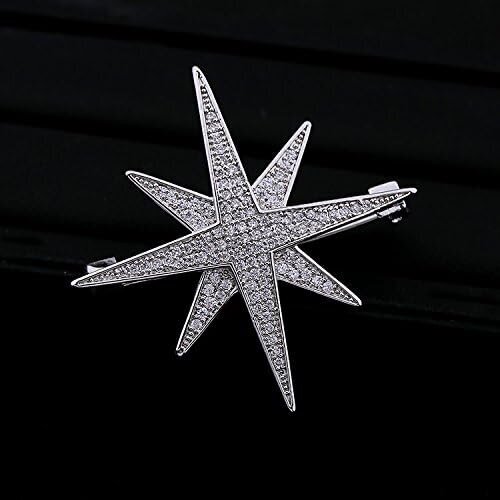 Victorian Style Full Micro Pave Kaksikerroksiset 8-teräiset rintakorut Pins taivaalliset korut hinta ja tiedot | Jalkineiden ja vaatteiden hoitotuotteet | hobbyhall.fi