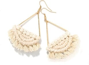 Boheemi käsintehdyt Fringe Tupsu Dangle Drop Statement -korvakorut naisille hinta ja tiedot | Jalkineiden ja vaatteiden hoitotuotteet | hobbyhall.fi