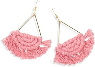 Boheemi käsintehdyt Fringe Tupsu Dangle Drop Statement -korvakorut naisille hinta ja tiedot | Jalkineiden ja vaatteiden hoitotuotteet | hobbyhall.fi