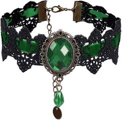 Retro käsintehty askartelupitsi Royal Court Vampire Choker goottilainen kaulakoru rannekoru musta riipus cha hinta ja tiedot | Jalkineiden ja vaatteiden hoitotuotteet | hobbyhall.fi