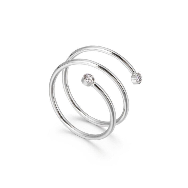 Ruostumattomasta teräksestä punottu Wrap Wave Pinoaminen Promise Statement Cocktail Party Ring hinta ja tiedot | Jalkineiden ja vaatteiden hoitotuotteet | hobbyhall.fi