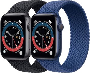 2 pakkauksen punotut Solo Loop -urheilurannekkeet, jotka ovat yhteensopivat Apple Watchin rannekkeen kanssa 38 mm 40 mm pehmeää joustavuutta hinta ja tiedot | Jalkineiden ja vaatteiden hoitotuotteet | hobbyhall.fi