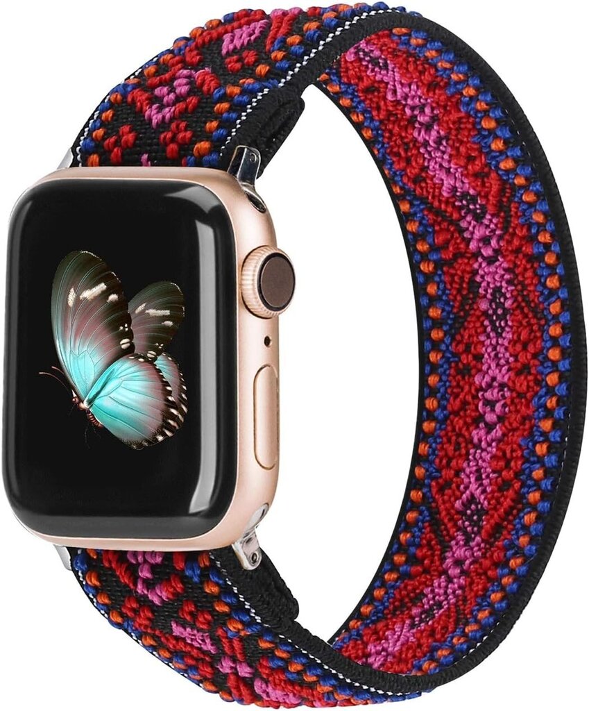 Joustava nauha, joka on yhteensopiva Apple Watch Rannekorujen kanssa Joustava Solo Loop 38/40Mm Leopard hinta ja tiedot | Jalkineiden ja vaatteiden hoitotuotteet | hobbyhall.fi