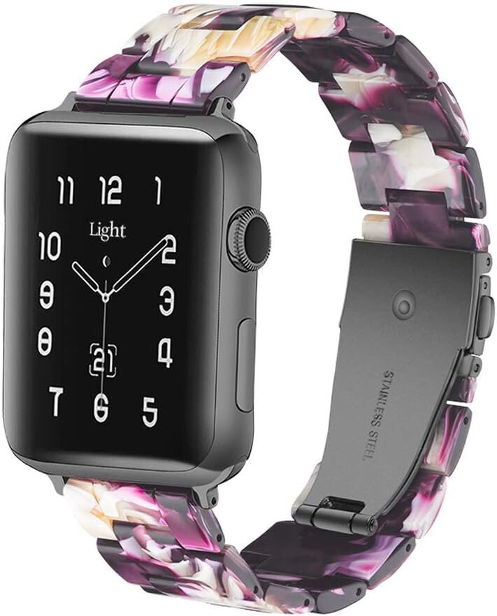 Kevyt Apple Watch Ranneke - Fashion Resin iWatch Rannekoru hinta ja tiedot | Jalkineiden ja vaatteiden hoitotuotteet | hobbyhall.fi