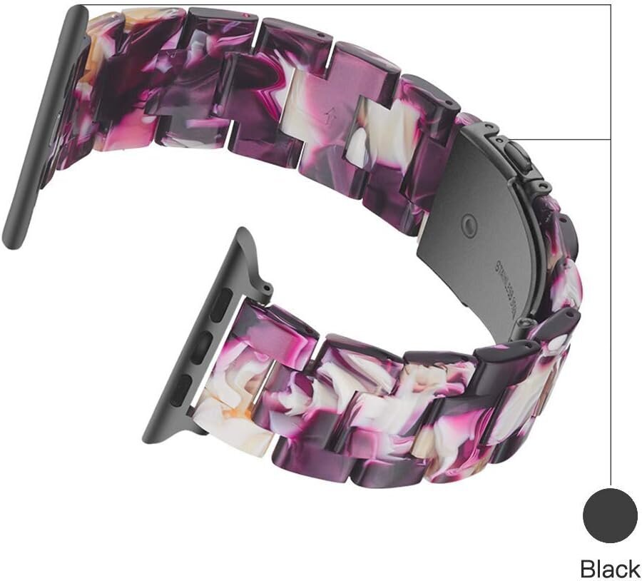 Kevyt Apple Watch Ranneke - Fashion Resin iWatch Rannekoru hinta ja tiedot | Jalkineiden ja vaatteiden hoitotuotteet | hobbyhall.fi