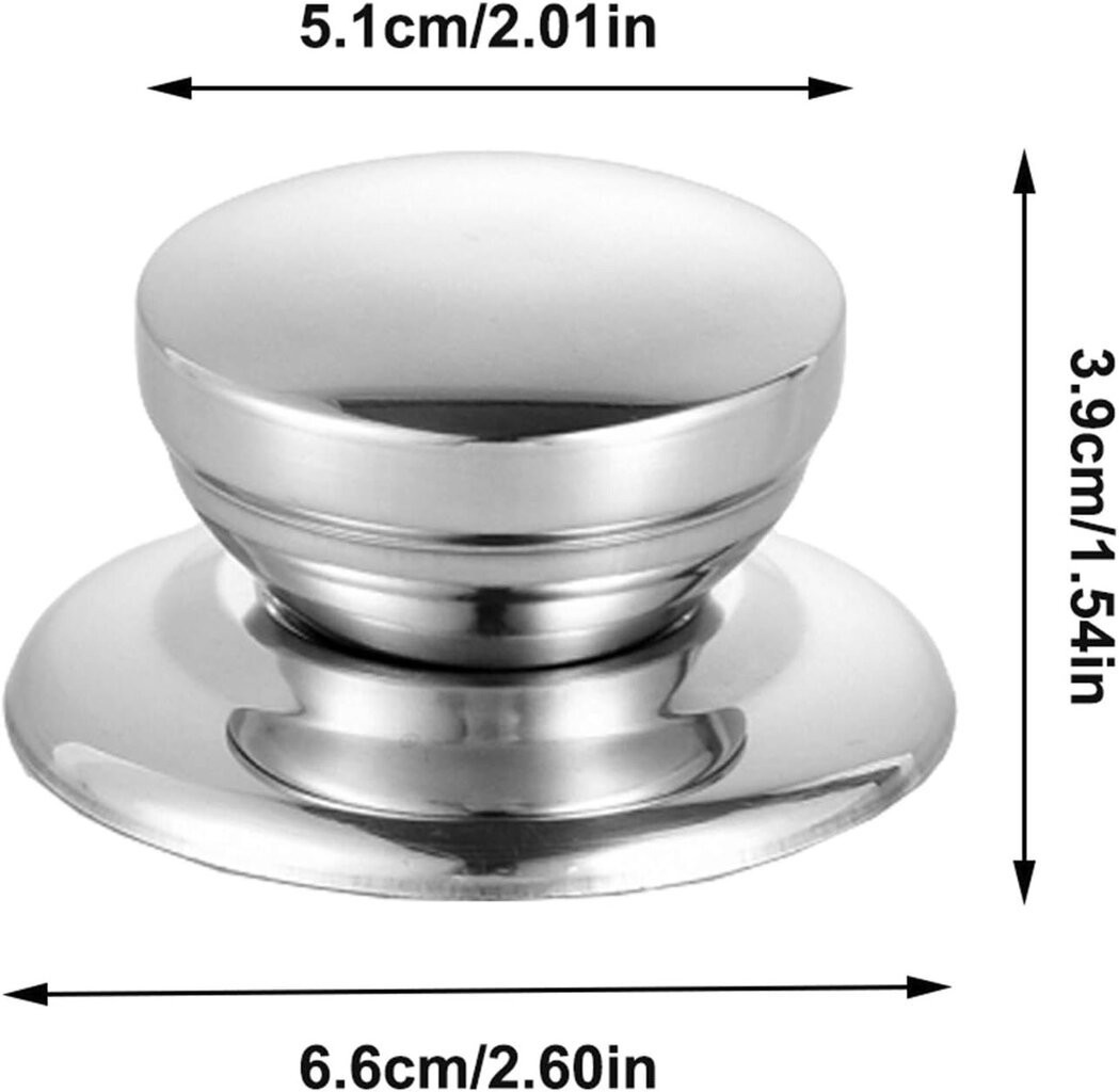 PCS Kannen nuppi Kattilan kannen nupit Kannen kahva Kannen nuppien vaihto hinta ja tiedot | Jalkineiden ja vaatteiden hoitotuotteet | hobbyhall.fi