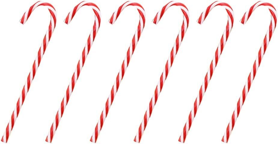 8kpl Candy Cane jouluriippuva joulukuusikoristelu joulukuusi joululahja punainen ja valkoinen 15cm hinta ja tiedot | Joulukoristeet | hobbyhall.fi