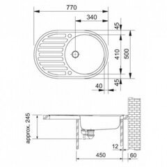 Kiviallas FRANKE ROG 611 hinta ja tiedot | Keittiöaltaat | hobbyhall.fi