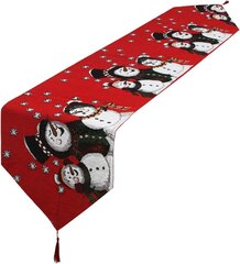 Christmas Table Runner, 14 x 71 tuuman säkkikangas lumiukon pöytäkiskot, punainen pöytäjalka, täydellinen illallisjuhliin, jouluun, häihin, lomapäiviin hinta ja tiedot | Joulukoristeet | hobbyhall.fi